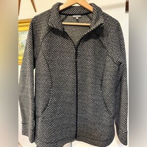 Talbots Black and White Knit Sweater/Jacket